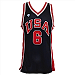 1984 Patrick Ewing USA Olympic Game-Used Blue Mesh Jersey Worn During the Gold Medal Game (Pristine Provenance)