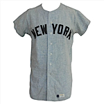 1971 Jake Gibbs New York Yankees Game-Used Road Flannel Jersey