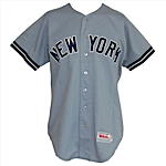 1987 Lou Piniella New York Yankees Managers Worn Road Jersey (Yankees-Steiner LOA)