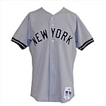 1993 Bernie Williams NY Yankees Game-Used Road Jersey (Yankees-Steiner LOA)