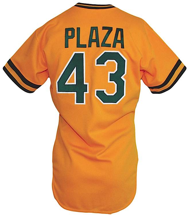 2021 Oakland A's Athletics Blank Game Issued Yellow Jersey 48 DP45496