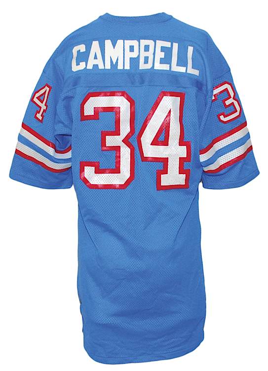 Circa 1983 Earl Campbell Game Worn & Signed Houston Oilers Jersey., Lot  #56589