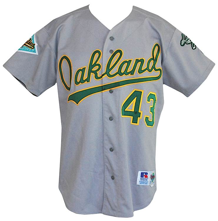 Lot Detail - 1992 Dennis Eckersley Oakland Athletics Game-Used Road Jersey