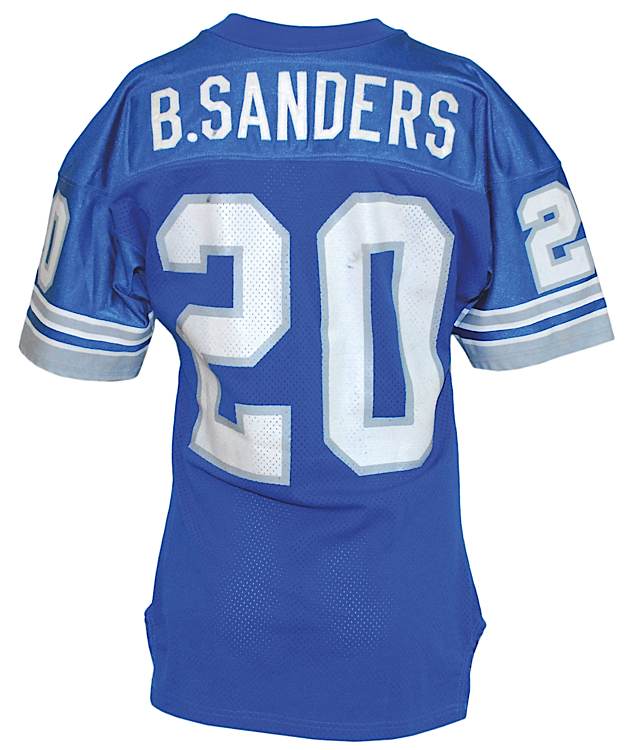 how much is a barry sanders jersey worth
