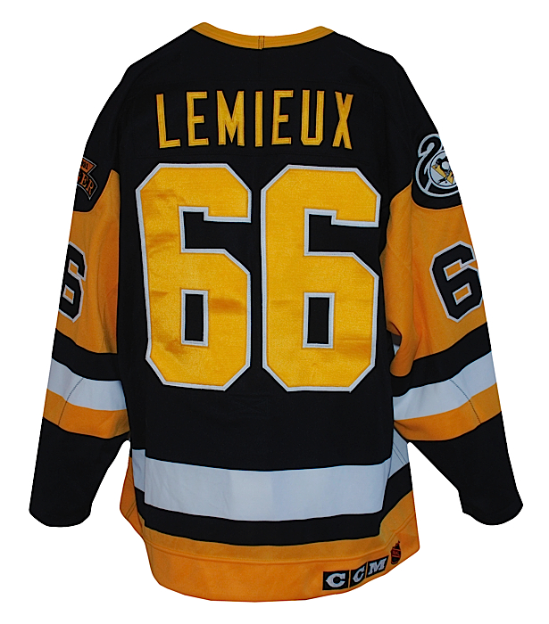 Signed Mario LeMieux Steelers Stanley Cup Jersey Auction