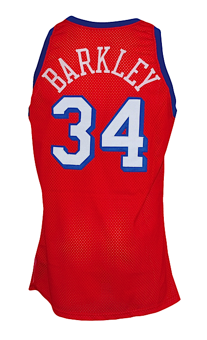 Lot Detail - 1991-92 Charles Barkley Philadelphia 76ers Game-Used &  Autographed Home Jersey (Full JSA • Magic #32 Tribute)
