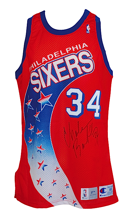 Charles Barkley Signed / Framed Philadelphia 76ers Jersey JSA COA