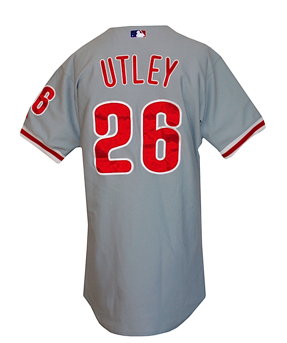 Lot Detail - 2006 Chase Utley Philadelphia Phillies Game-Used Road Jersey