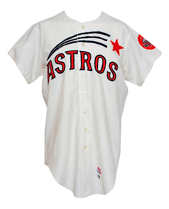 Lot Detail - 1971 Marty Martinez Houston Astros Shooting Star Game-Used  Flannel Jersey
