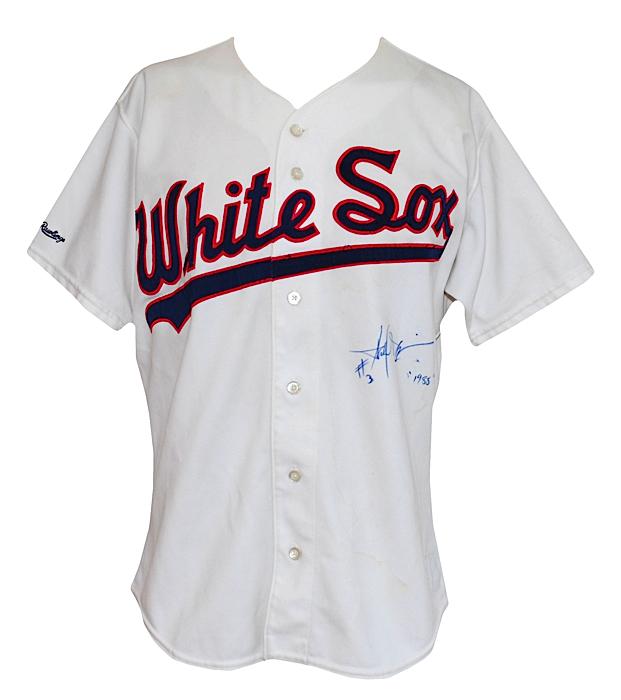 Harold Baines Autographed Jersey - Size XL