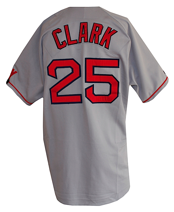 Lot Detail - 1992 Jack Clark Boston Red Sox Game-Used Road Jersey