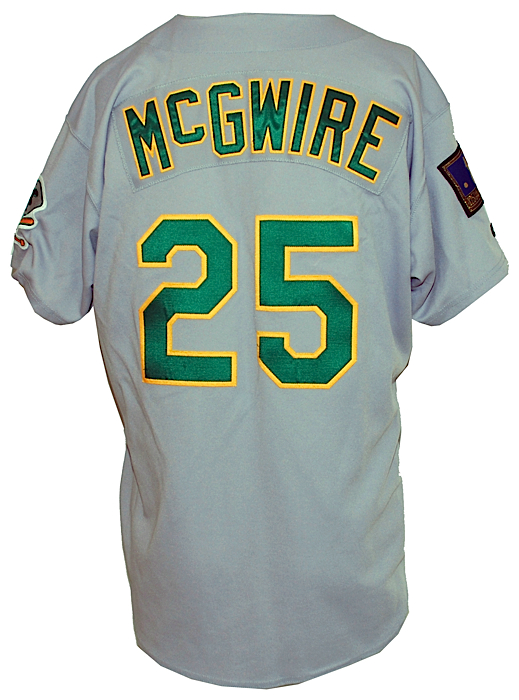Lot Detail - 1994 Mark McGwire Oakland Athletics Game-Used Road Jersey