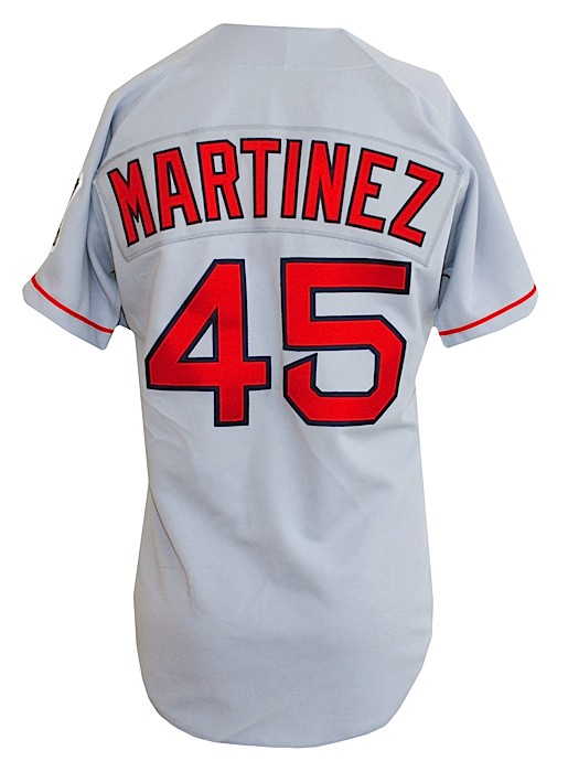Lot Detail - 1999 Pedro Martinez Boston Red Sox Game-Used Road Jersey
