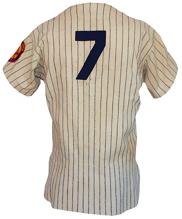 Lot Detail - 1952 Mickey Mantle NY Yankees Game-Used & Autographed Home  Pinstripe Flannel Jersey (Earliest Known of its Kind) (Photo Match) (JSA)  (MEARS LOA)