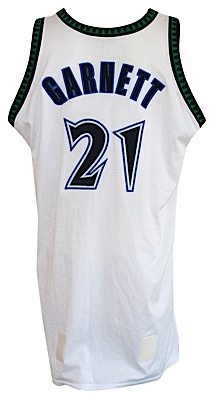 2003-2004 Kevin Garnett Minnesota Timberwolves Game-Used Home Uniform (2)
