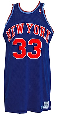 Circa 1987 Patrick Ewing New York Knicks Game-Used Road Jersey