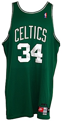 1998-1999 Paul Pierce Rookie Boston Celtics Game-Used Road Jersey