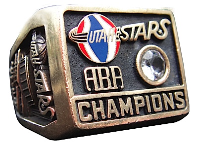1971 Bill Sharman ABA Utah Stars Championship Ring (Salesmans Sample) (Rare)