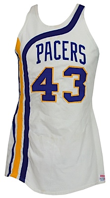 Circa 1971 Don Sidle ABA Indiana Pacers Game-Used Home Uniform (2)