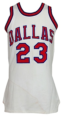 1972-1973 Larry Jones ABA Dallas Chapparals Game-Used Home Jersey