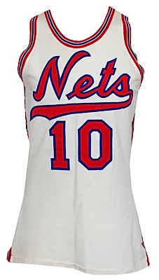 1971-1972 Gene Moore ABA New York Nets Game-Used Home Jersey