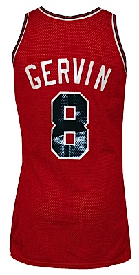 1985-1986 George "Iceman" Gervin Chicago Bulls Game-Used & Autographed Road Jersey (JSA)