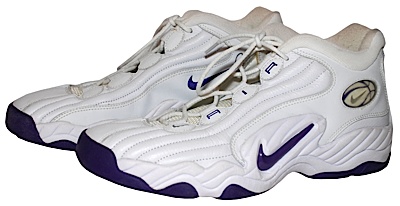 2001 John Stockton Utah Jazz Game-Used & Autographed Sneakers (JSA)
