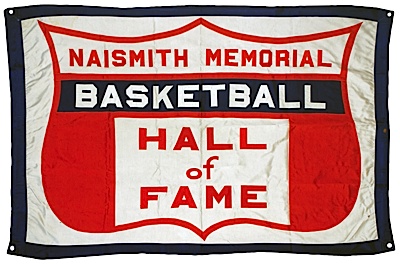 Original Naismith Basketball Hall of Fame Banner
