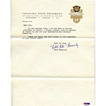 1968 "Pistol" Pete Maravich LSU TLS with Original Envelope (2) (JSA)