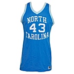 1982-1983 Curtis Hunter University of North Carolina Game-Used Road Jersey