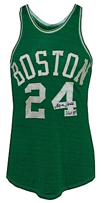 Early 1960s Sam Jones Boston Celtics Game-Used & Autographed Road Jersey (Sam Jones LOA) (JSA)