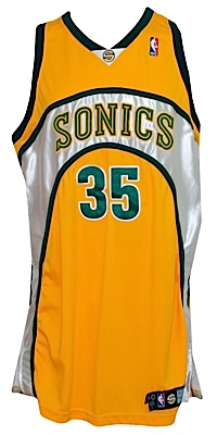 2007-2008 Kevin Durant Rookie Seattle Supersonics Game-Used Road Alternate Jersey (Team Letter)