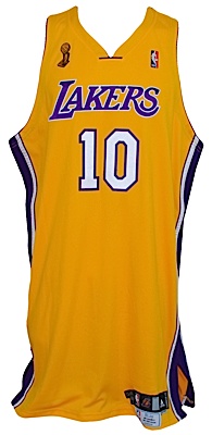 2008 Vladimir Radmanovic Los Angeles Lakers Game-Used Home Game 3 NBA Finals Jersey (NBA LOA)