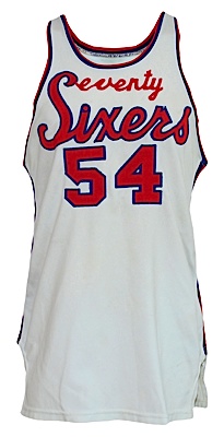 1970-1971 Luke Jackson Philadelphia 76ers Game-Used Home Jersey (Incredibly Rare Style & Player) (Pristine Provenance)