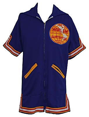 Early 1980s Harlem Globetrotters Worn Warm-Up Jacket Attributed to Bobby Hunter