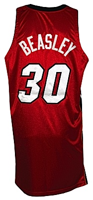 2008-2009 Michael Beasley Rookie Miami Heat Game-Used Road Alternate Jersey