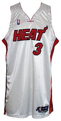 2005-2006 Dwayne Wade Miami Heat Game-Used Home Jersey (Championship Season)