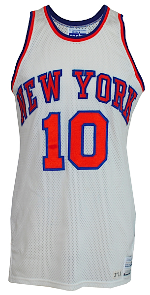 Early 1970's Walt Frazier Game Worn New York Knicks Jersey., Lot #80130