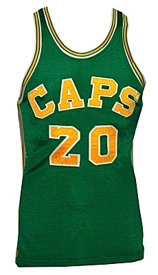 1969-1970 Mike Barrett Rookie ABA Washington Capitals Game-Used Road Uniform (2) (One Year Team) (Apparent Photo Match)