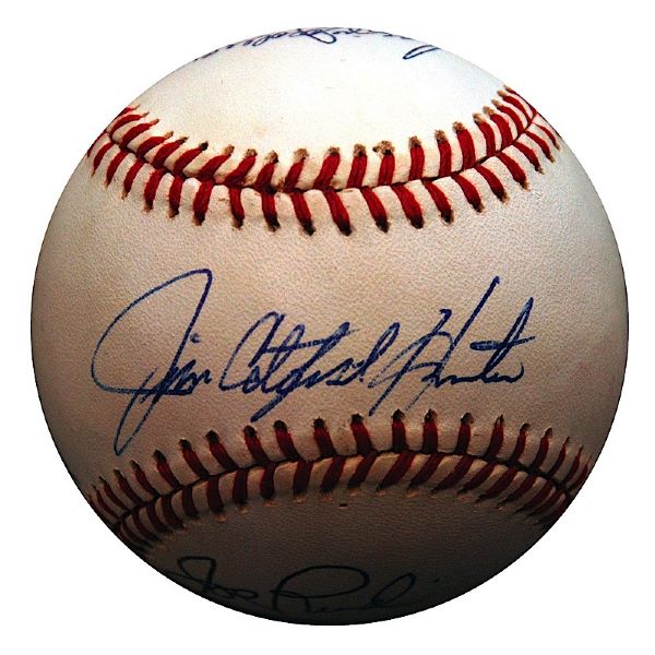 Lot of Partial Team Autographed Baseballs (5) (JSA)