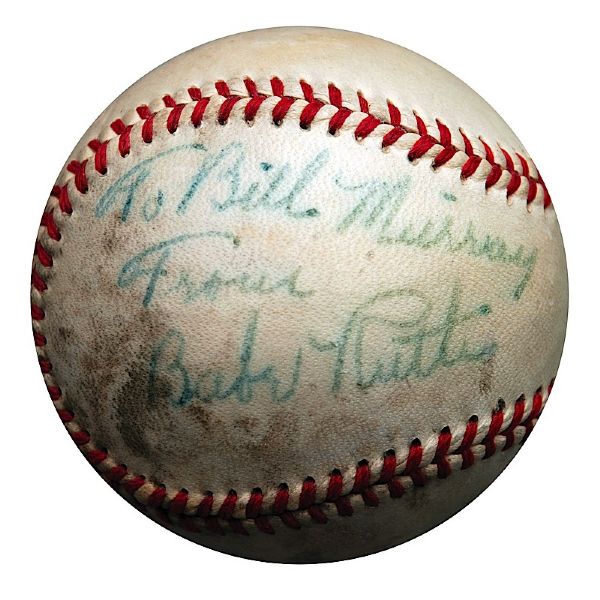 Babe Ruth Single-Signed Baseball (JSA)