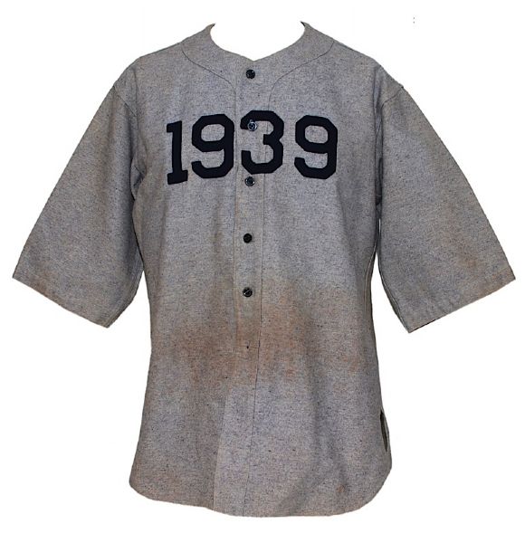 1939 Eddie Collins, Jr. Yale Baseball Jersey & Cap (2)