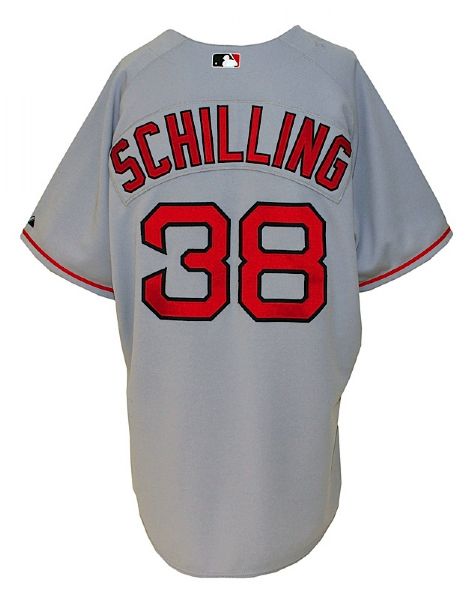 2005 Curt Schilling Boston Red Sox Game-Used Road Jersey 