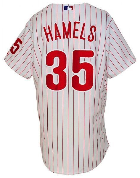 2006 Cole Hamels Rookie Philadelphia Phillies Game-Used Home Jersey (Team LOA)  