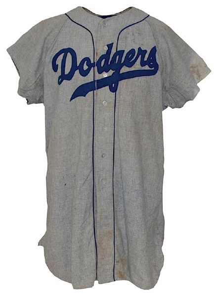 1954 Gil Hodges Brooklyn Dodgers Game-Used Road Jersey (MEARS LOA) 