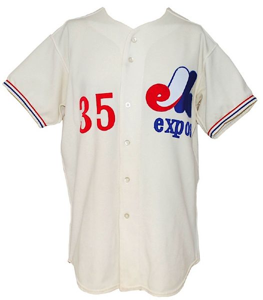 1978 Woodie Fryman Montreal Expos Game-Used Home Jersey  