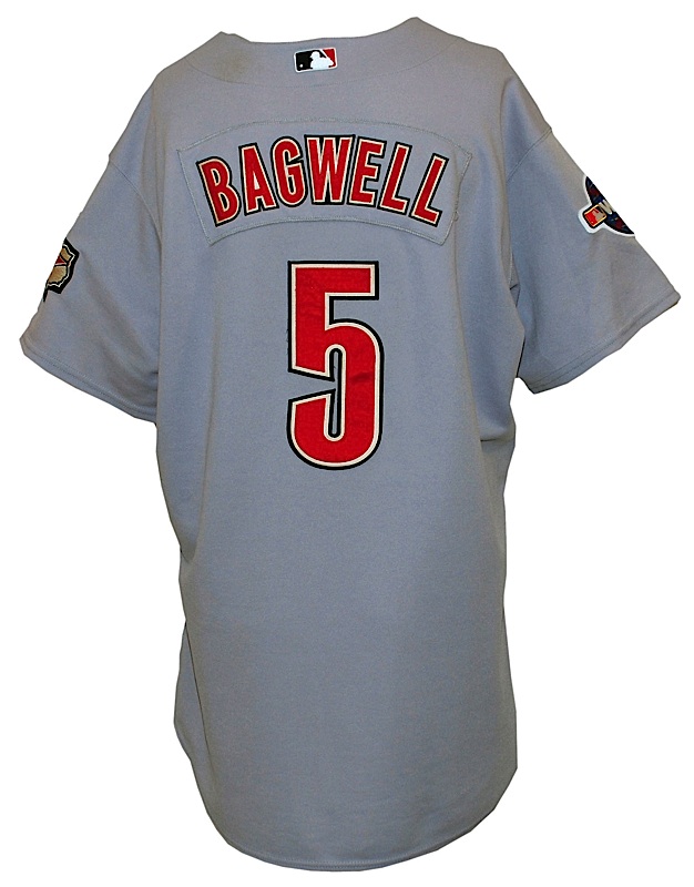 Lot Detail - 2005 Jeff Bagwell Houston Astros World Series Game-Used Road  Jersey