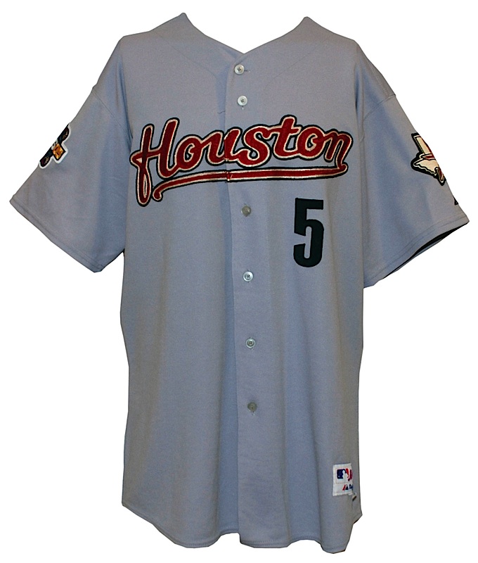 Jeff Bagwell 2005 World Series Signed Game Jersey Houston Astros