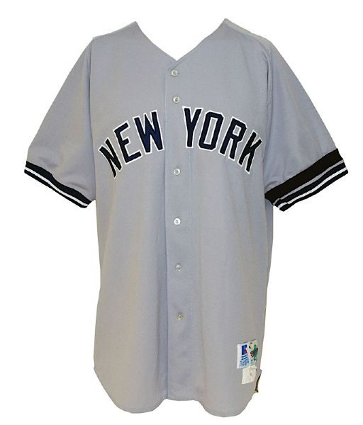 2000 Brian Boehringer New York Yankees Game-Used Road Jersey with Black Armband (Yankees-Steiner LOA) (Championship Season) 