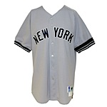 2000 Brian Boehringer New York Yankees Game-Used Road Jersey with Black Armband (Yankees-Steiner LOA) (Championship Season) 